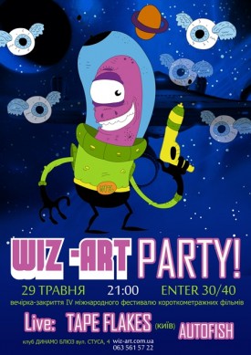 WIZ-ART PARTY! Tape Flakes & Autofish (Live)